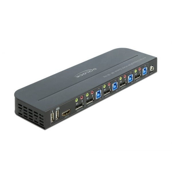 Delock 11484 DisplayPort 1.4 KVM Switch 8K 30 Hz with USB 5 Gbps and Audio