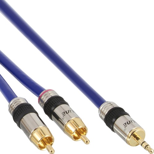 InLine 89939P Audio Cable Premium 2x RCA męski  3,5mm męski, pozłacany 2m pic_1.jpg
